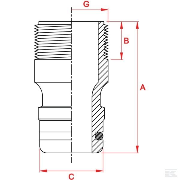 GA2922 Переходник устройства амер. резьба