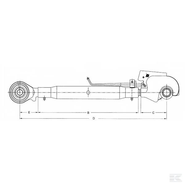 3PGGH3252 верхняя тяга с крюком CBM