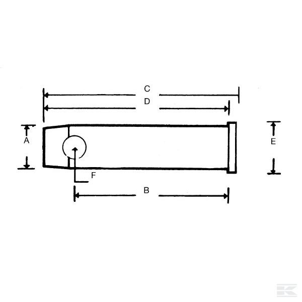 Z322103KR Ключ торцевой шестигранный