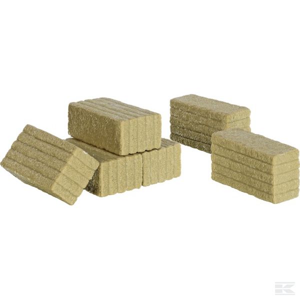W77394 +Square bales 66x35x25mm 6pcs
