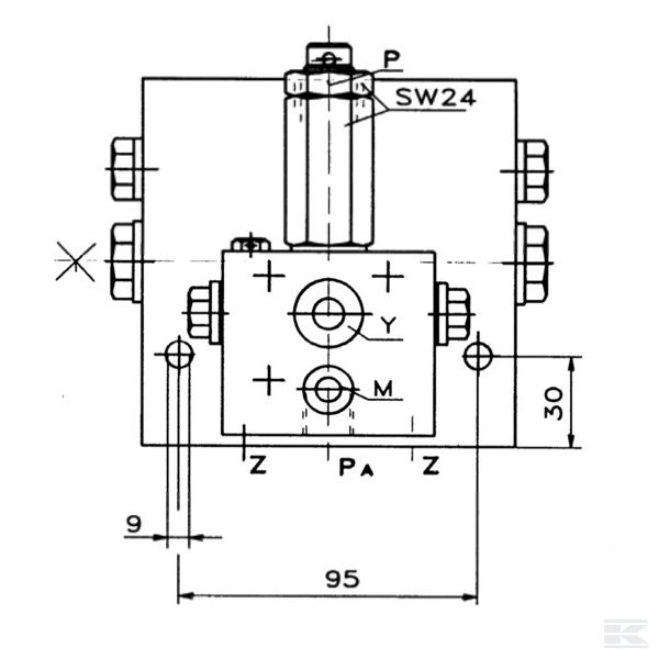 VMT102B Дел. пот. VMT 10-2A 40 л/мин