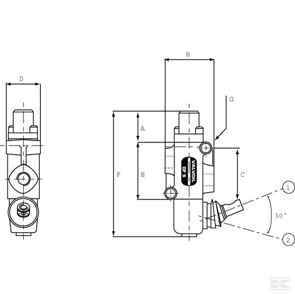 DF52009 +2-Way valve DF 05-2-A-18L