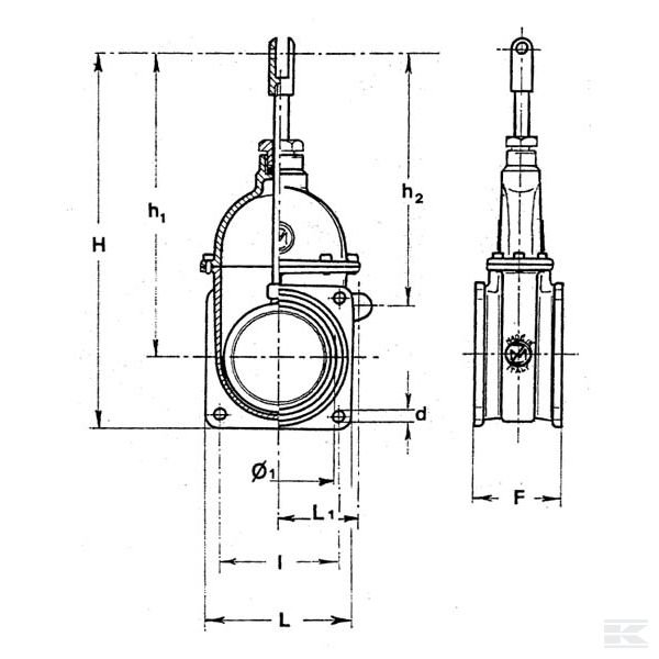 6090572 Часть верхняя для 6" задвижки