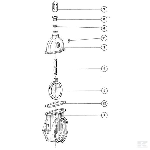 6040500 Гайка для 4"-5"-6" задвижек