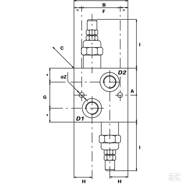 VAIL05003 +Relief valve 05 A S C 1/2 BSP