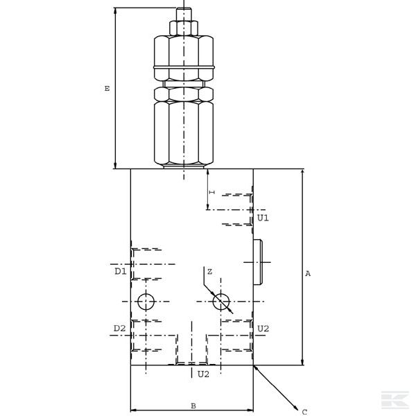 VOSL10001ST Counterbalance valve VOSL/CC 1