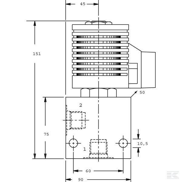CP5024004 Клапан электромагнитный 2/2