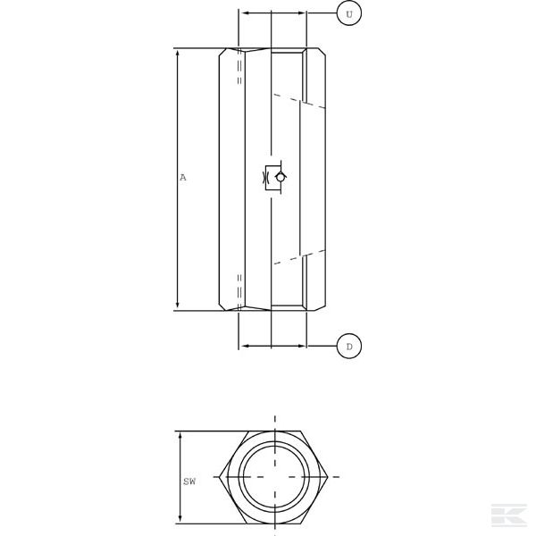 FPRU3825F15 Дросельн. обр. картридж d=1,5