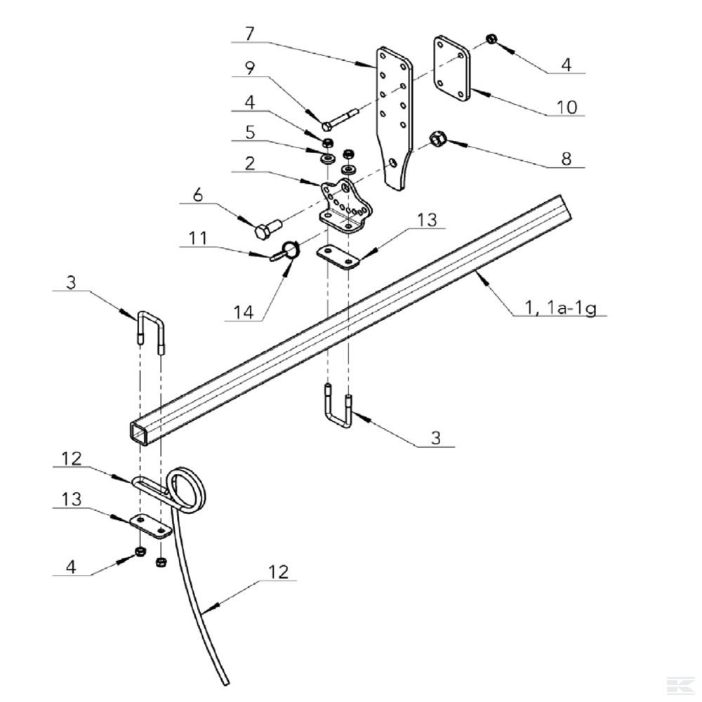 RA135004N +Seed drill tine V&N