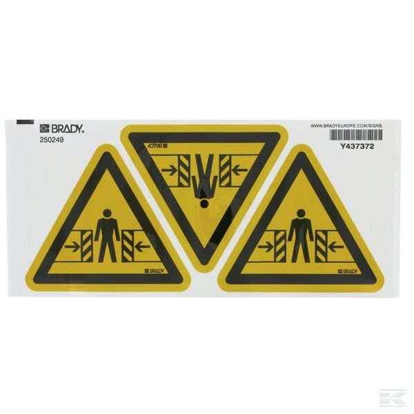 WB250248 +Sticker warning 50mm (7x)