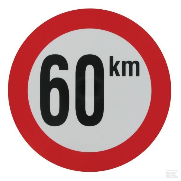 WB6001 Наклейка 60 km Benelux