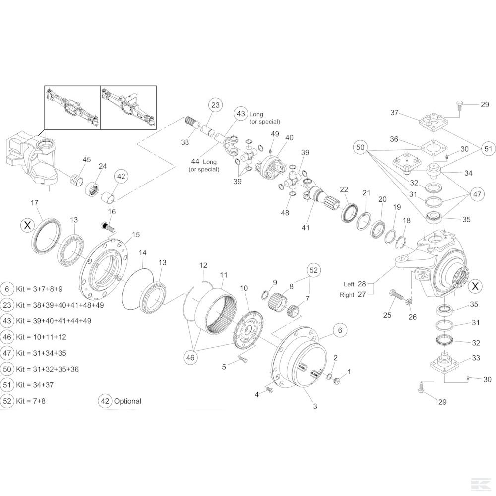7300645020N +Half Shaft Differential Side
