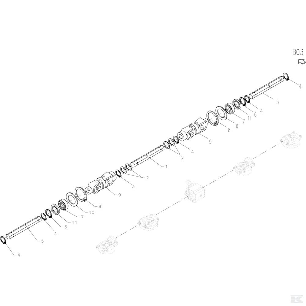 VF16620199 +Traverse Shaft