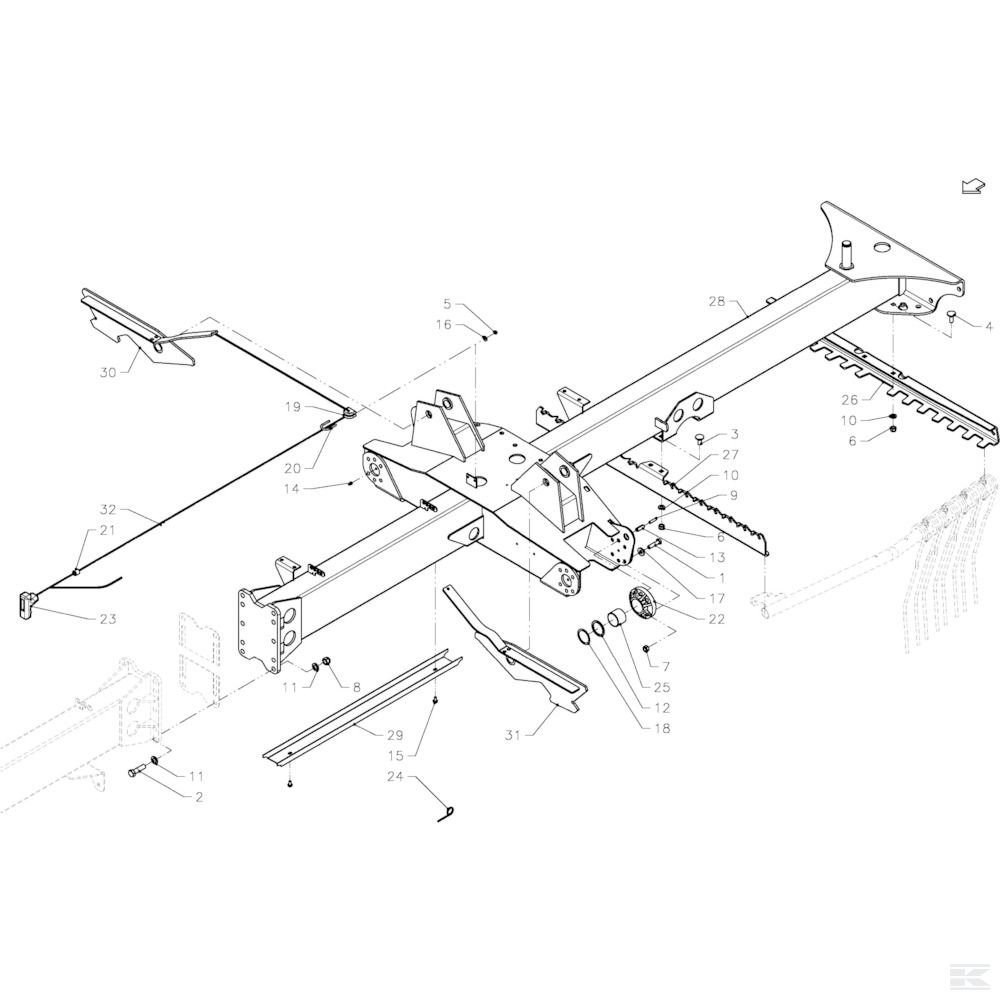 VF1664709194 +Tine Arm Holder
