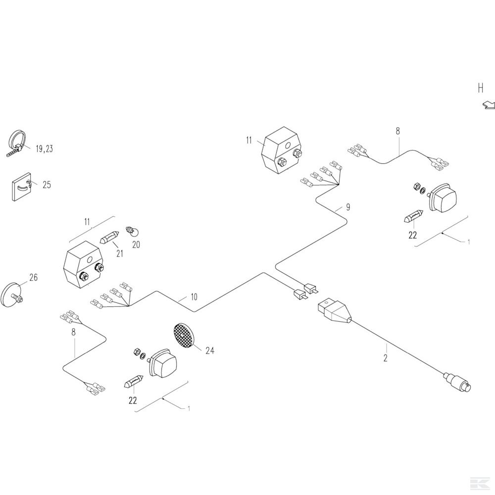 VF16644640 Кабель