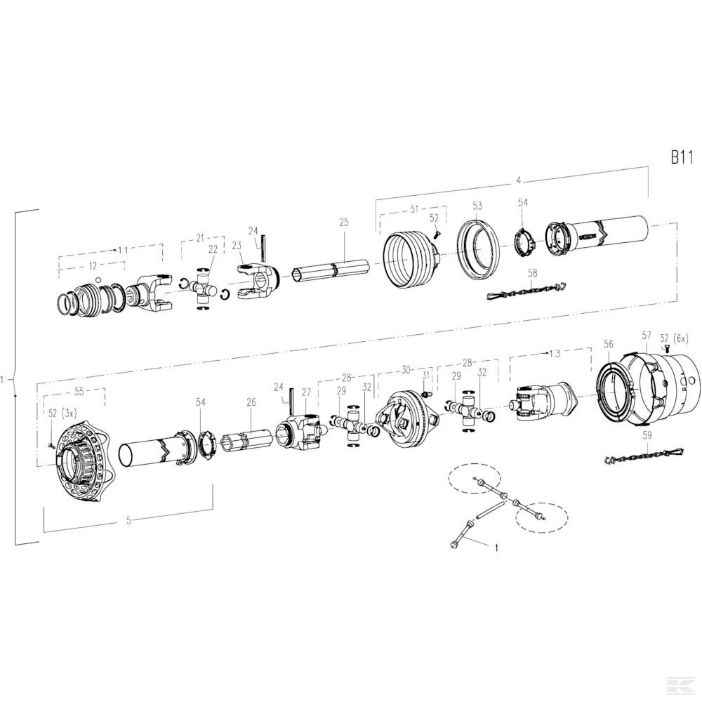 KG00465961 Винт с шестигранной головкой
