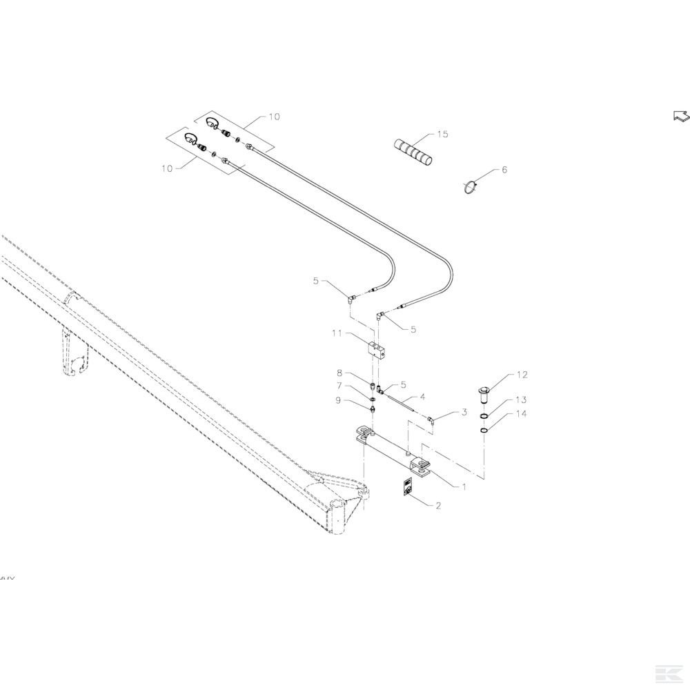 KT90678000 +Hydraulic Pipe