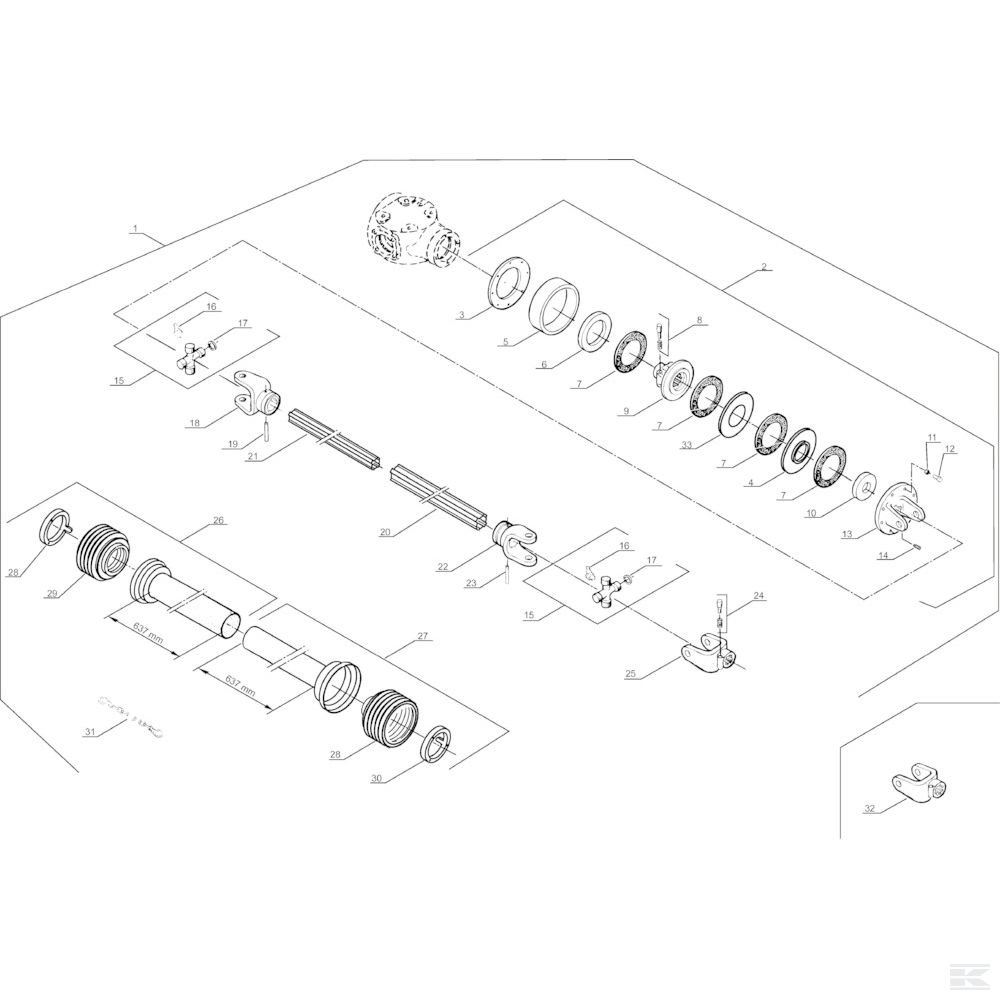 KT99241312 +Free-Wheel Hub