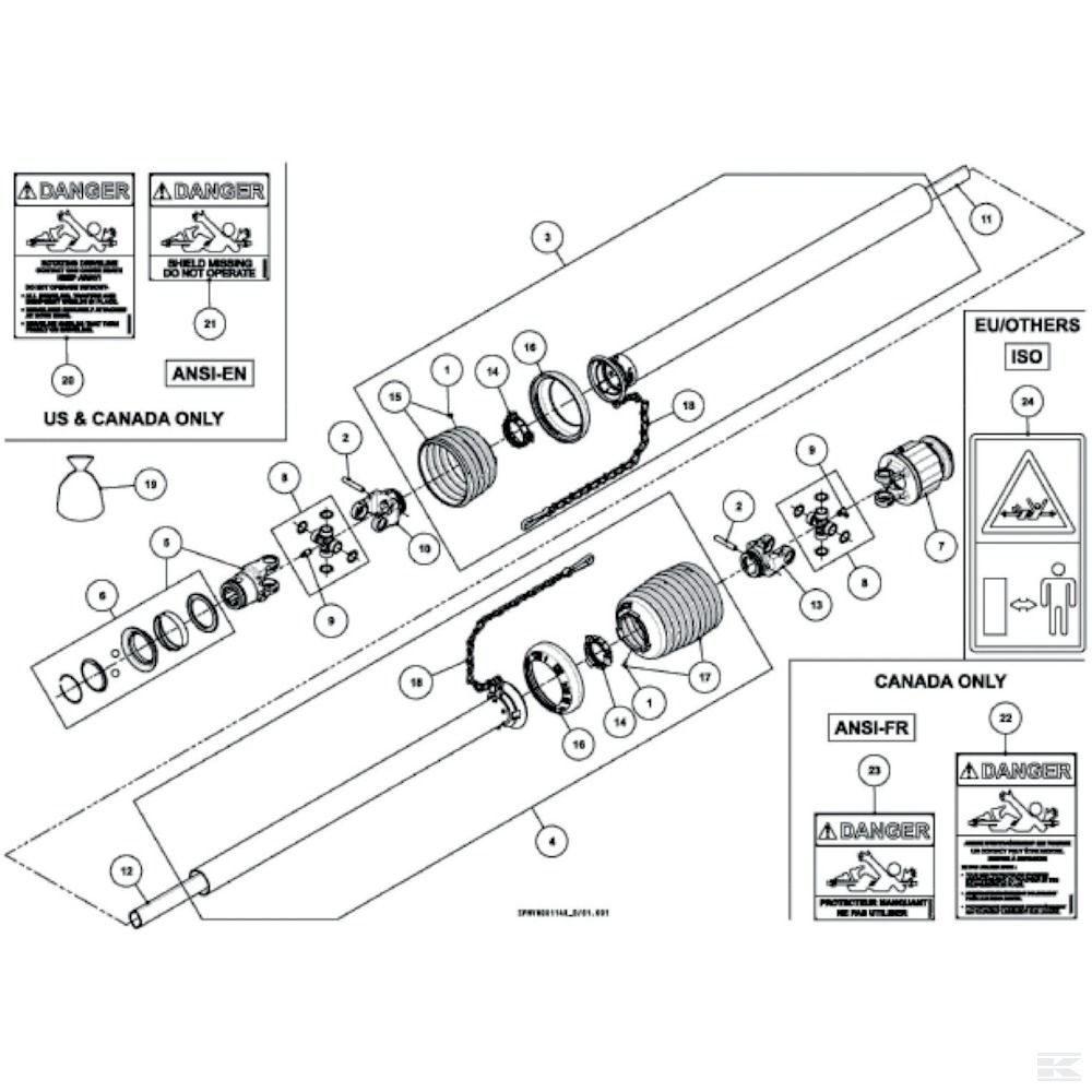 KG02000000 Половина защитной трубы