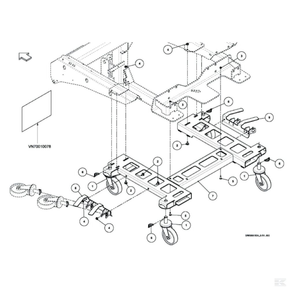 VNB5010094 +Wheel Set Support