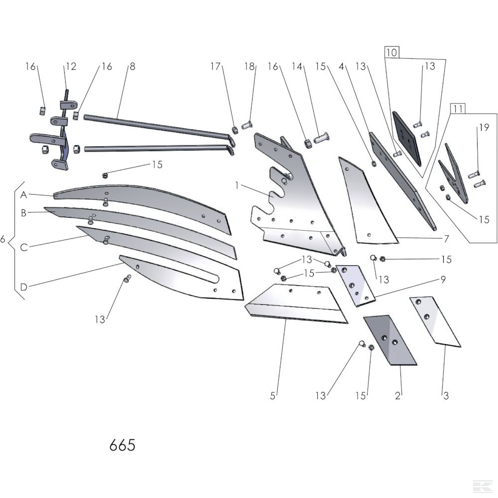 41659627209 Наконечник лемеха