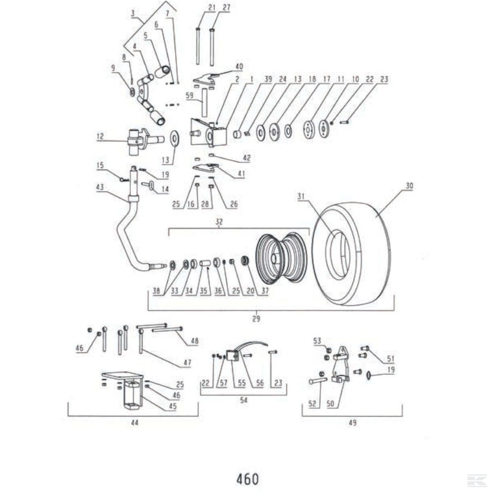 41652501190 +Wheel bracket