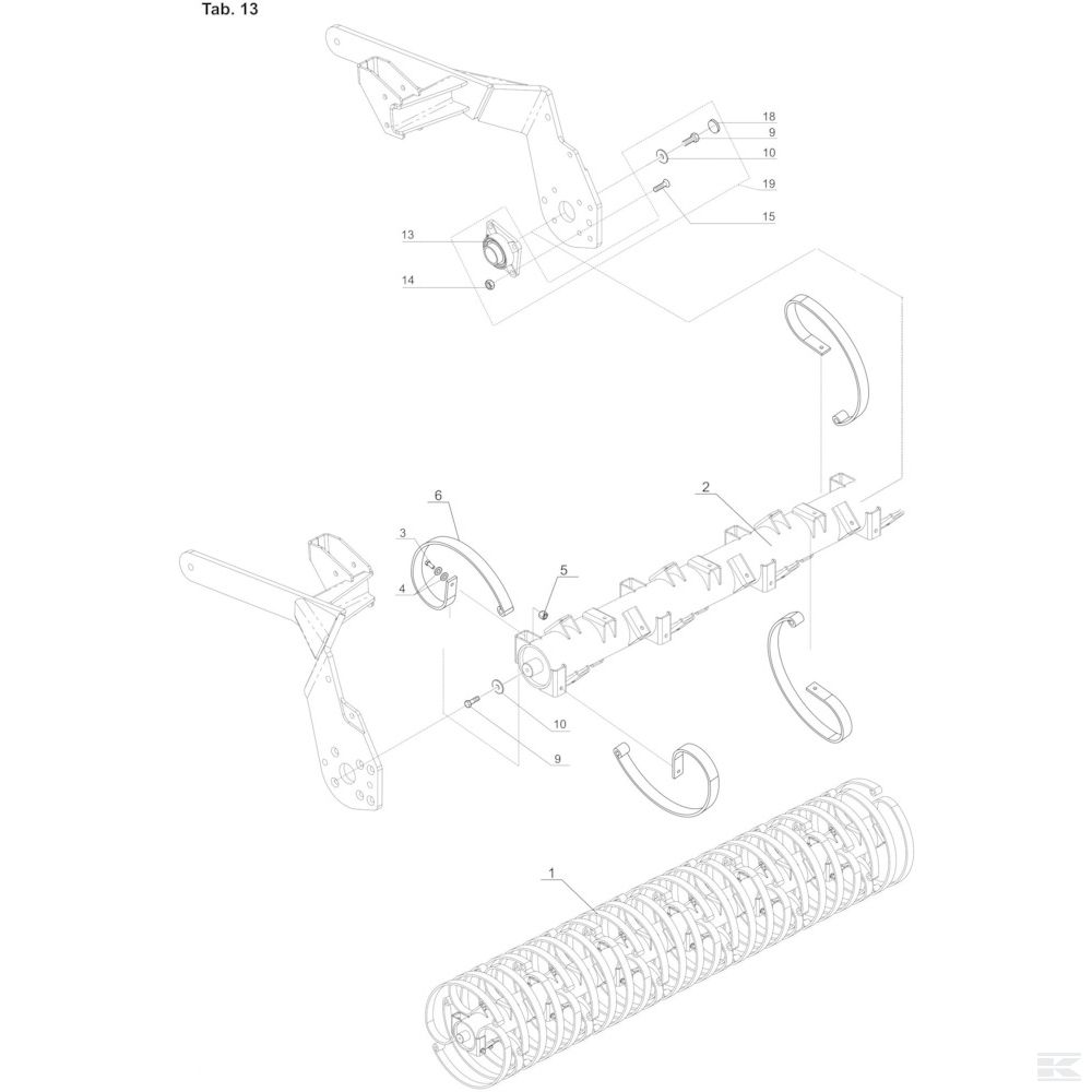 71918835400 Защитный диск 8x60 Kongskilde