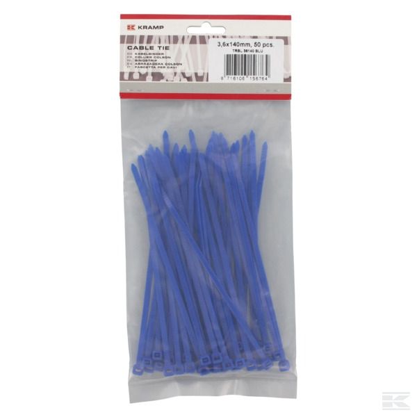 TRBL36140BLU 50 каб. стяжек 3,6x140мм черн.