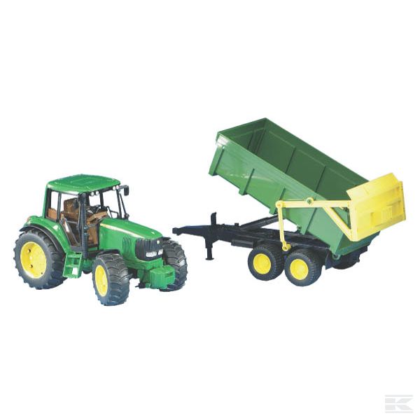 U02058 John Deere 6920 с прицепом