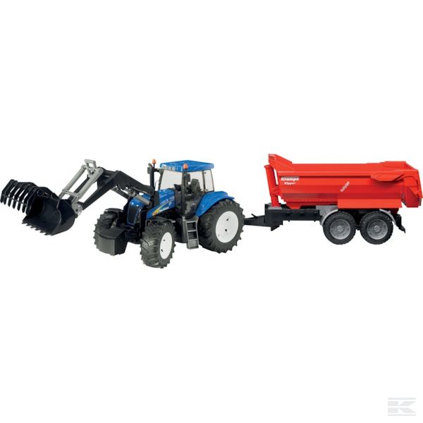 U09035 +NH T8040 + f.loader + trailer