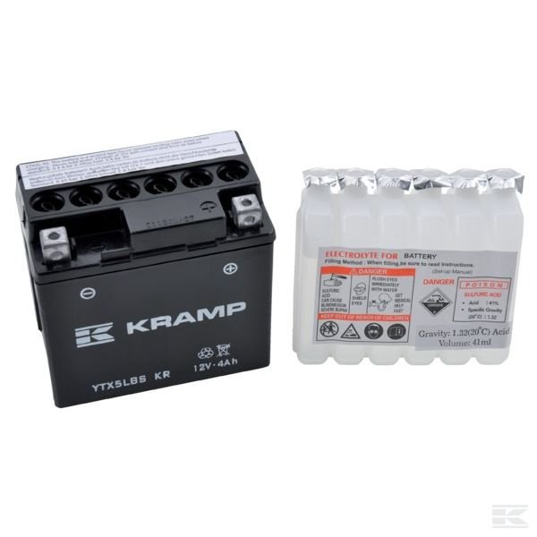 YTX5LBSKR аккумулятор с электролитом 12В