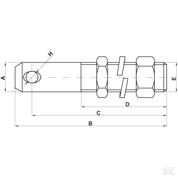 Z428178KR Болт подъемного заднего рычага