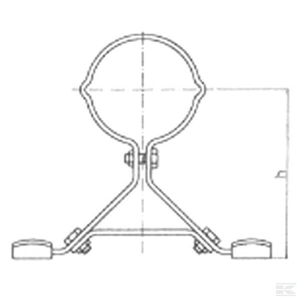 7070025 Засверловочный хомут 1/2" IG-1" AG