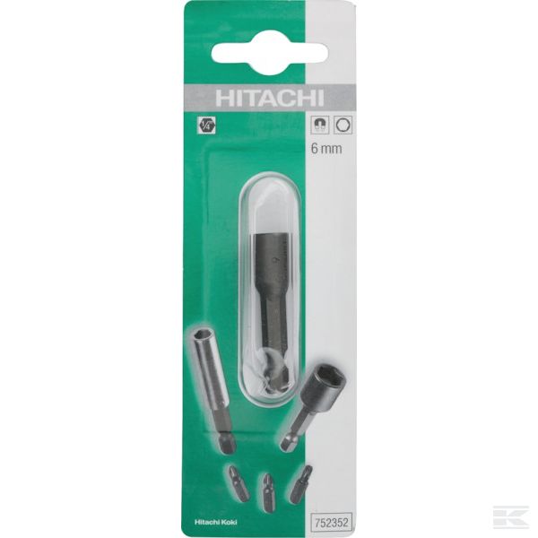 752352 +1/4" Bit Socket 6mm magn.
