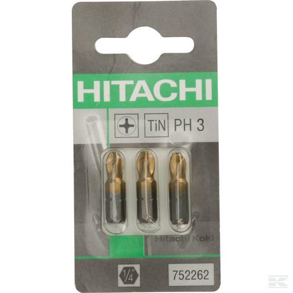 752262 +Bits 1/4 Ph 3-25mm TIN (3x)