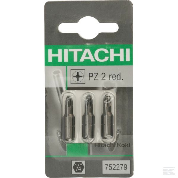 752279 +Bits 1/4 Pz 2 reduced head (3x)