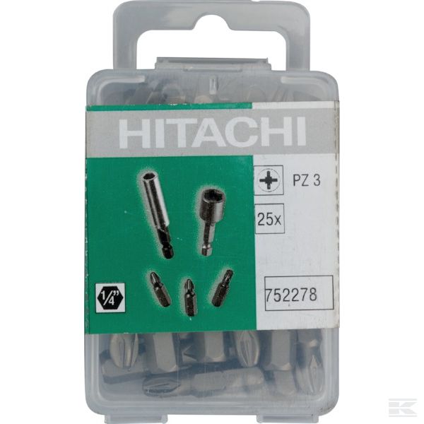 752278 +Bits 1/4 Pz 3-25mm (25x)