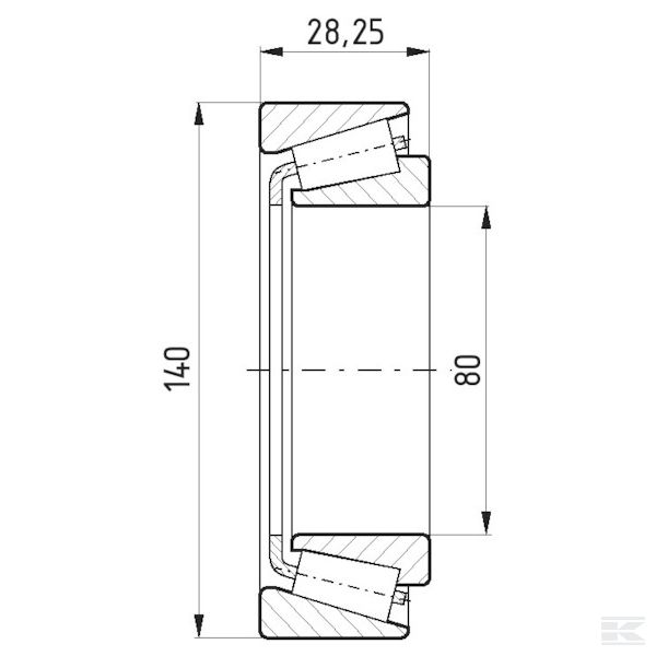 750030216 Роликоподшипник конический SKF