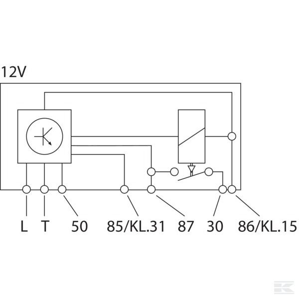 4RV008188171 Реле накала 12 В Hella