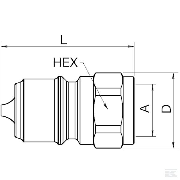 5021RFV 1/2" ниппель RV