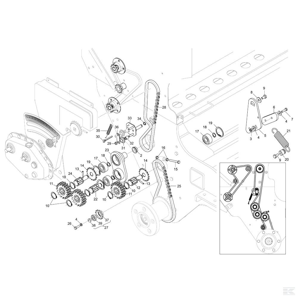 M02108110R Зубчатое колесо Z=16 NC