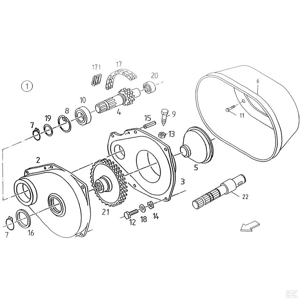 VF16508300 Звездочка цепная Z=15
