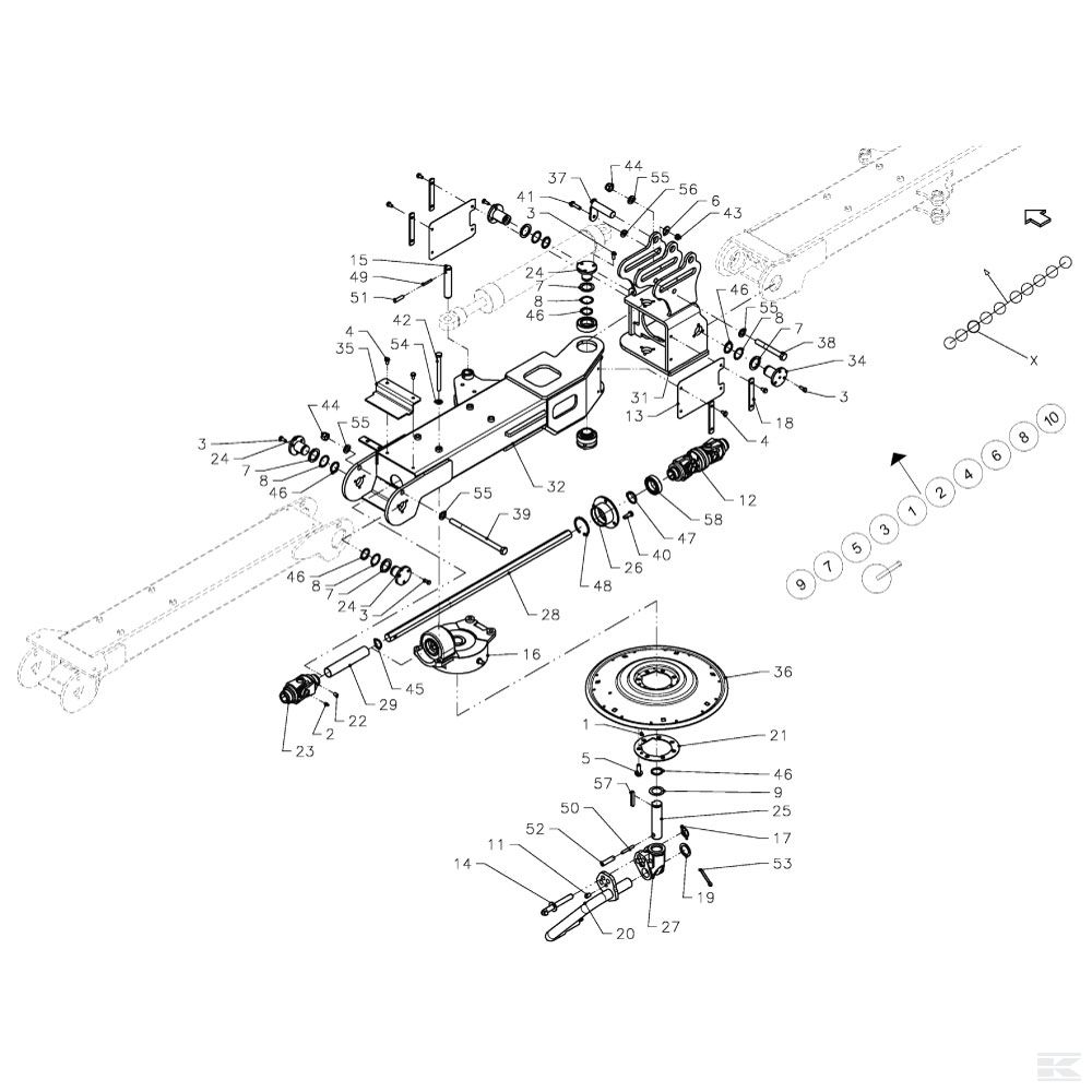 VF16640394 Винт со шлицем без головки M10
