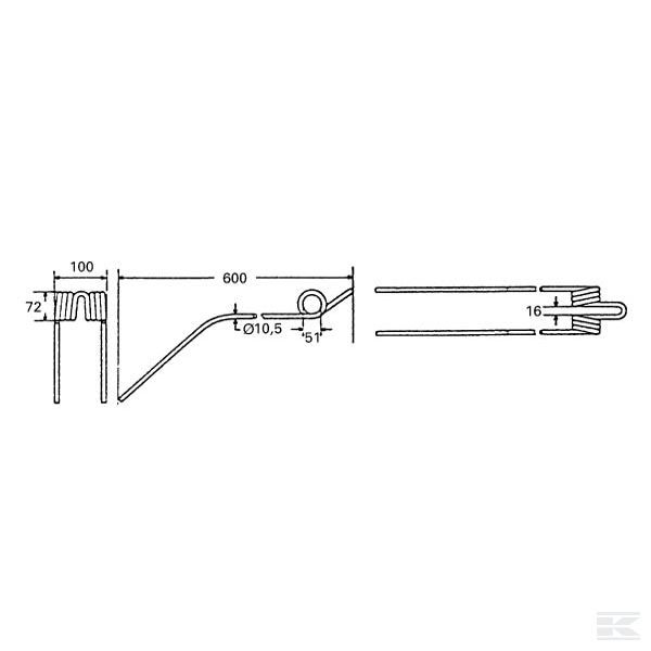 K8011670KR Пружинные зубья Kuhn