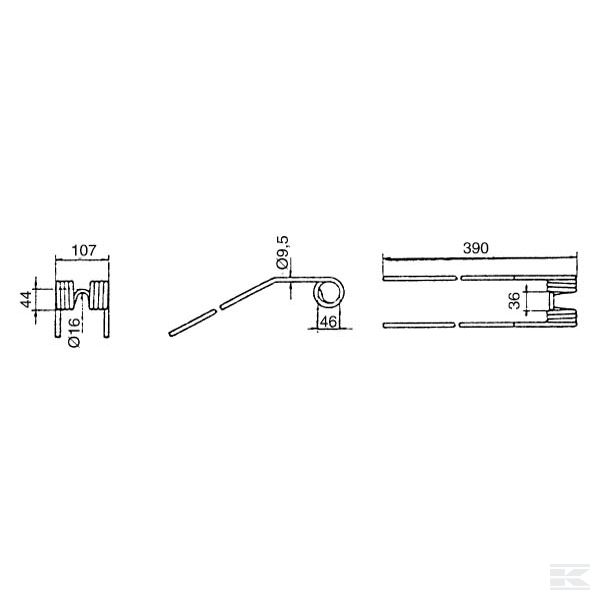 58505210KR Пружинные зубья Kuhn