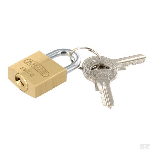 6520KA6201 Навесной замок, 1 ключ, 20 мм