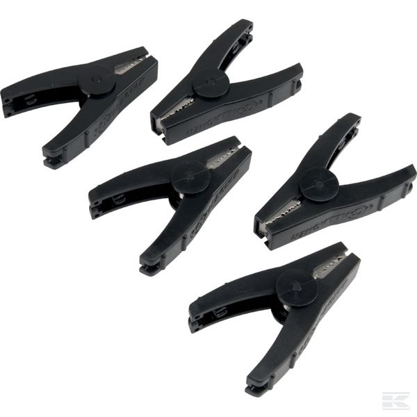 400174GAL +Crocodile Clip black 5pcs