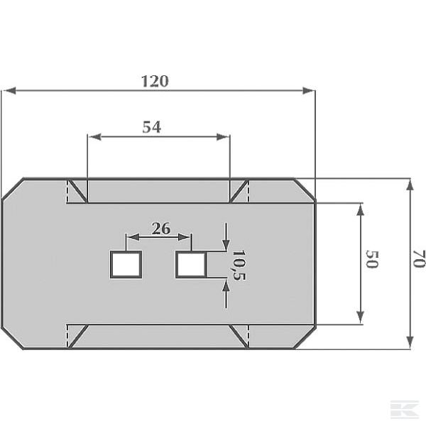 AB140001 Скребки 70x120mm Rau