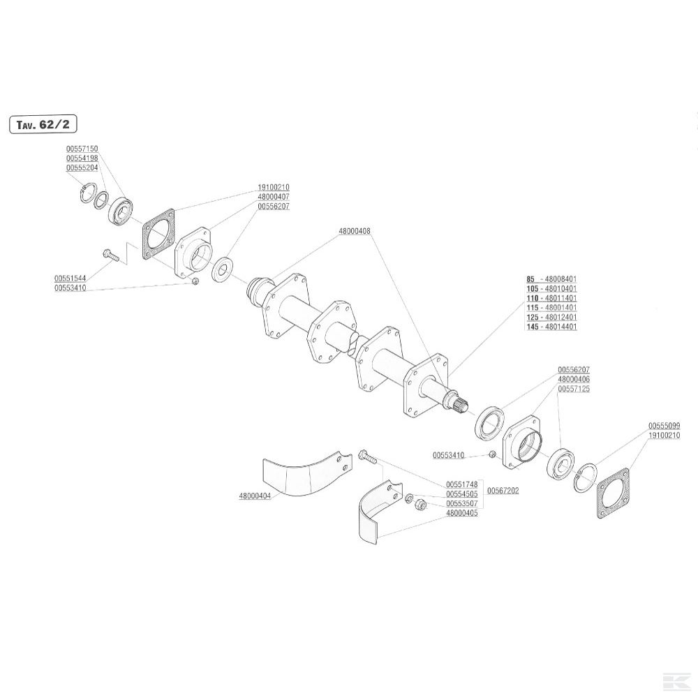 M48000406R Стойка подшипника W