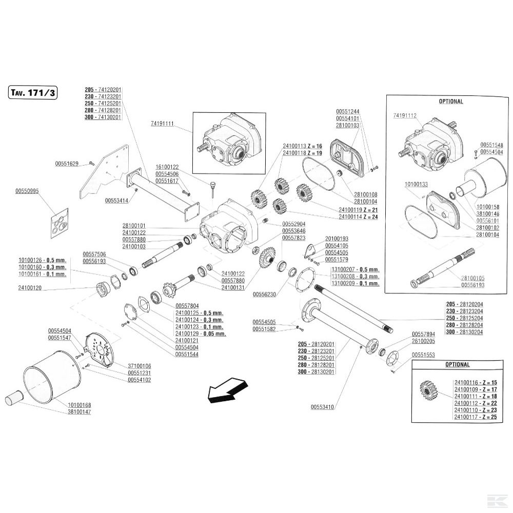 M13100207R Уплотнение 0,5 мм Maschio